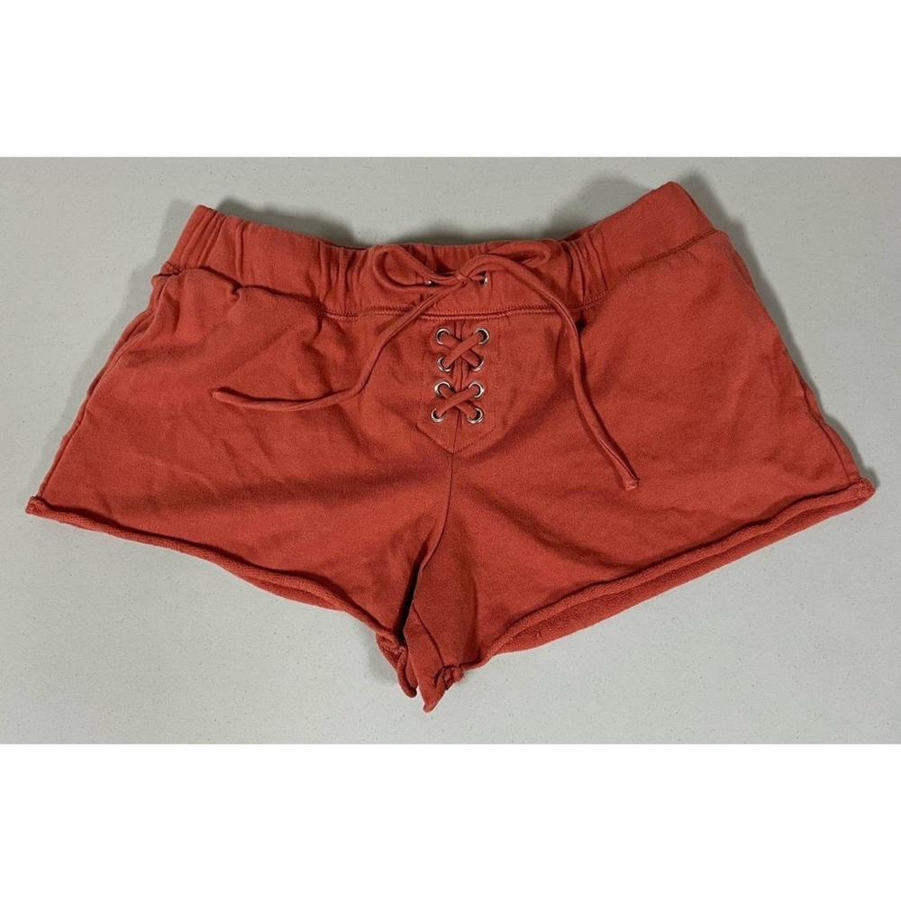 Orange Solid Tie-Up Sweats Sweatshorts Shorts Bottoms Size M 🐅🧡✨ #sweatshorts